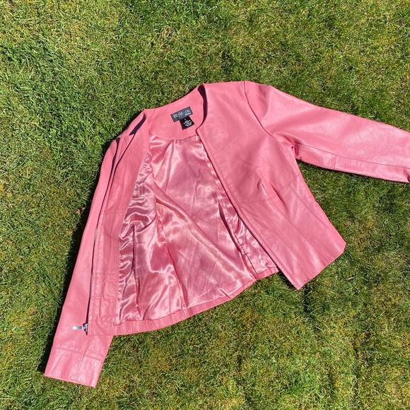 Pink y2k leather jacket - Picture 3 of 4